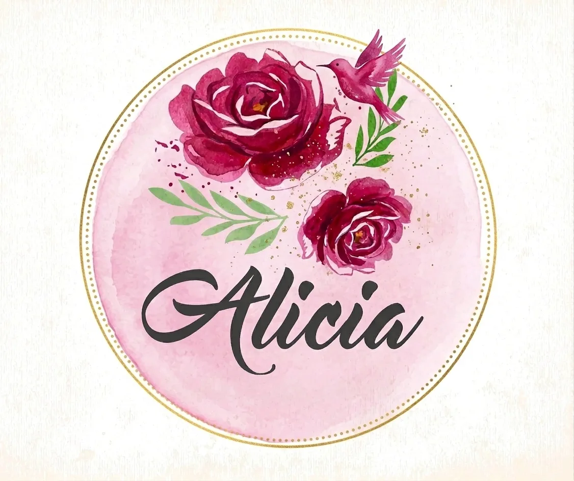 Floricultura da Alicia Logo